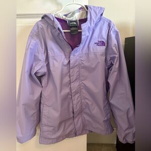 Girls North Face Raincoat, Size M